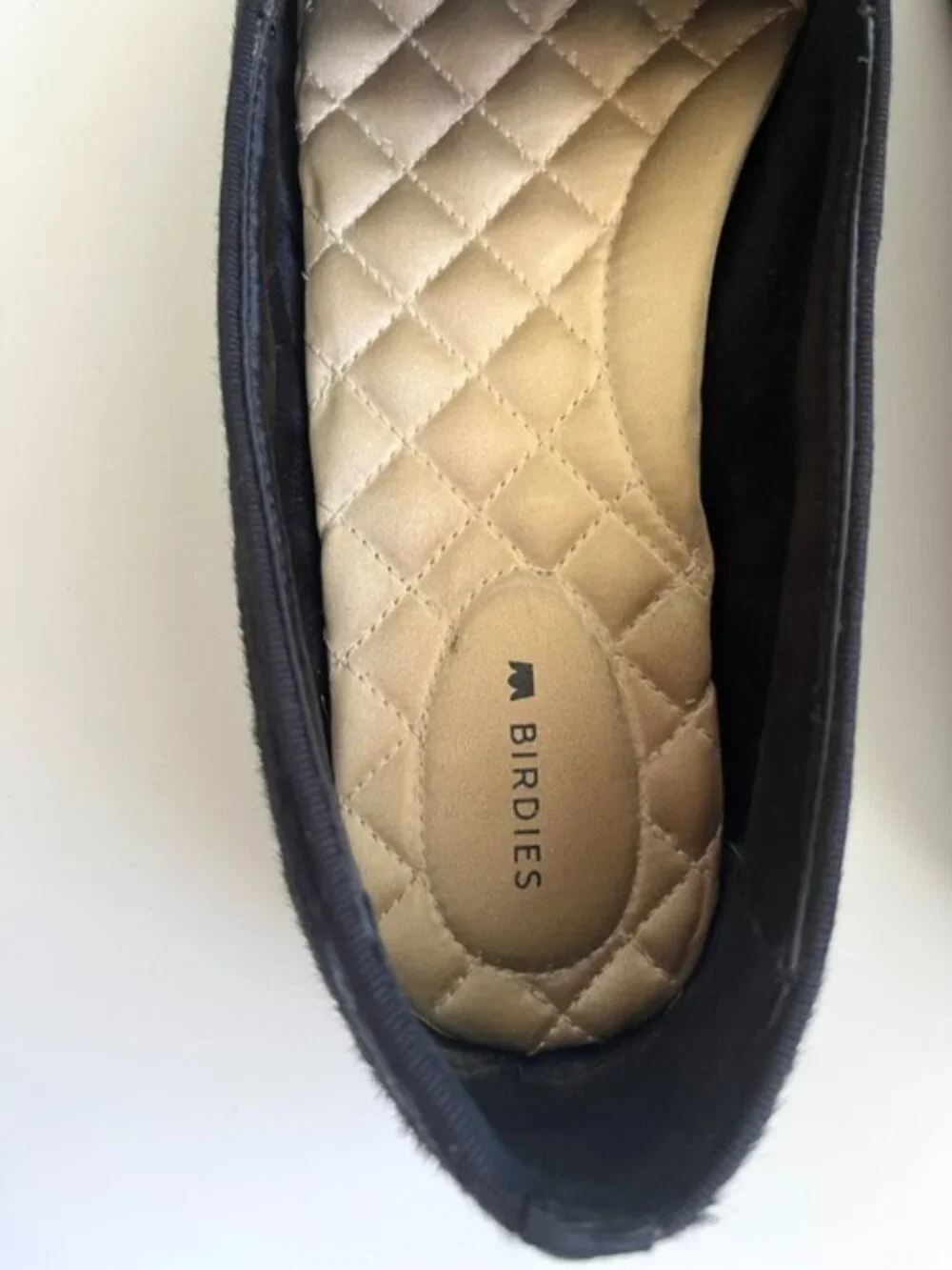 Birdies The Blackbird Loafers in Black Calf Hair | Size 8.5